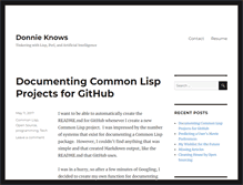 Tablet Screenshot of donnieknows.com